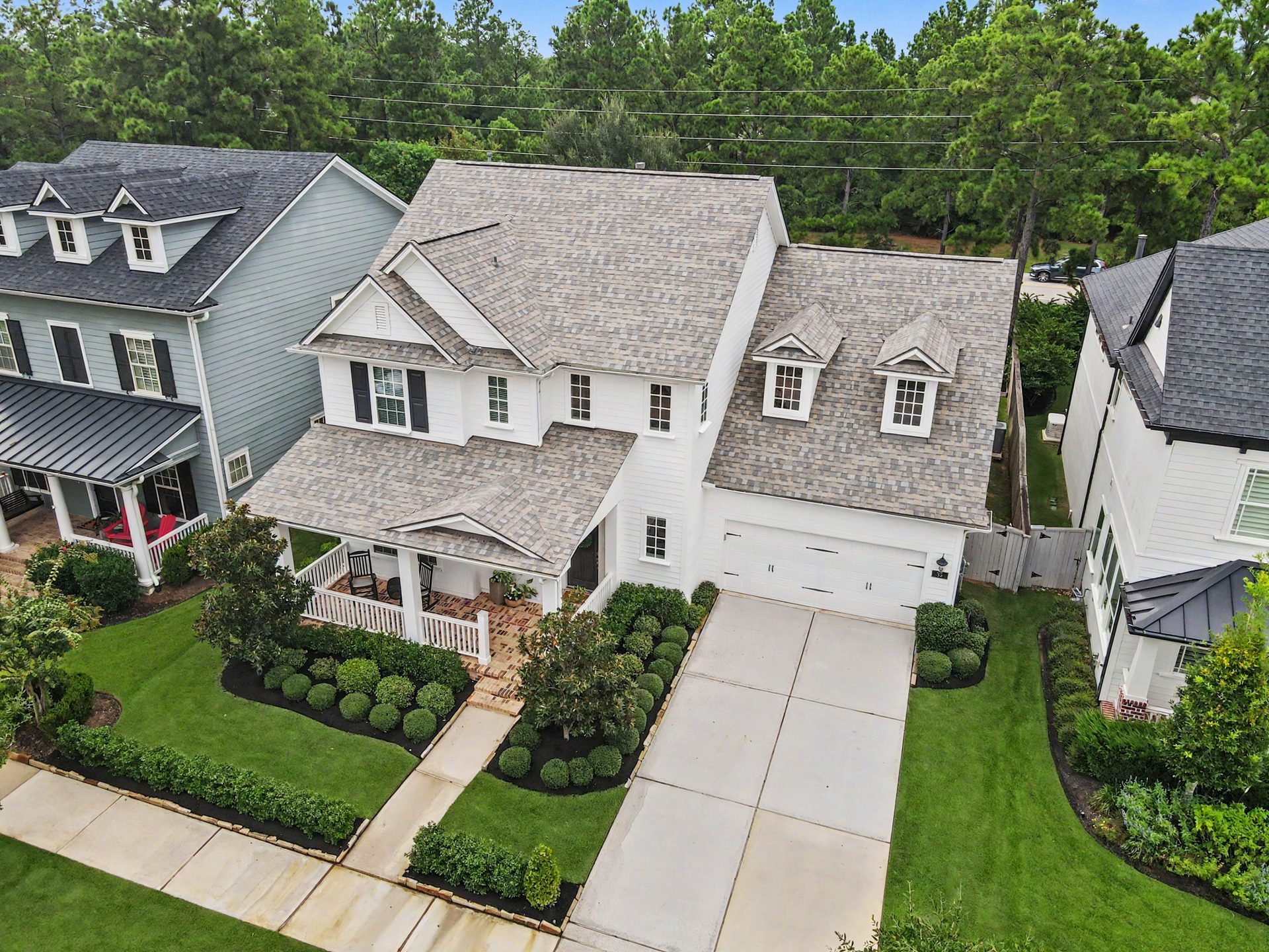 Aerial view of the homesite